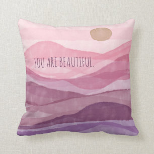 Coussin Personnalisez les magnifiques aquarelles Sun & Mou