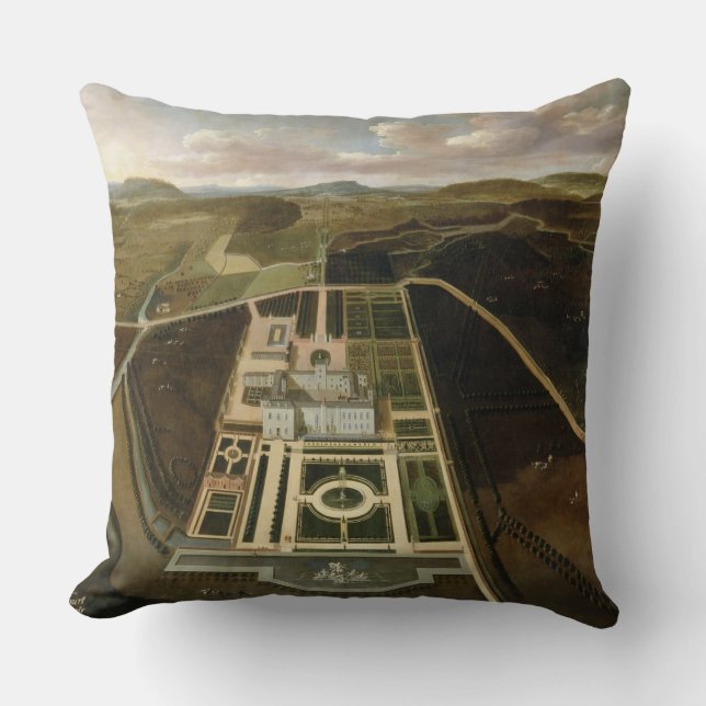 Coussin Perspective du sud de Hampton Court, (Recto)