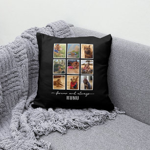 Coussin Perte d'animal de compagnie personnalisées Collage