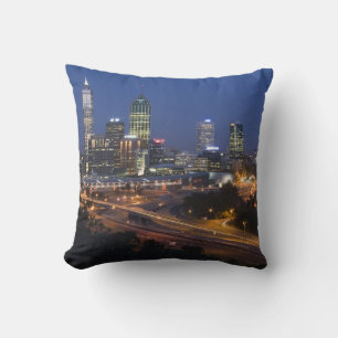 Coussin Perth, Australie. Vue sur le centre-ville de Perth