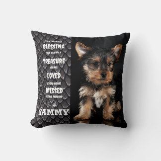 Coussin Pet Dog Memorial Souvenir Poème 2 Photo