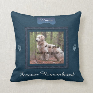 Coussin Pet Memorial - Élégant Parfait Souvenirs