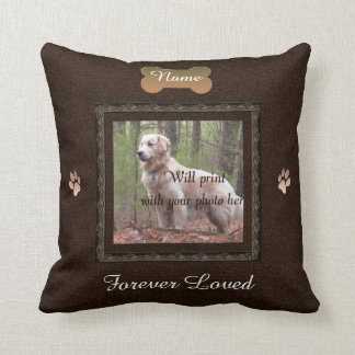 Coussin Pet Memorial - Élégant Parfait Souvenirs