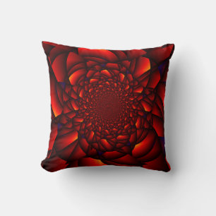 Coussin Pétale Rouge Noir Bleu