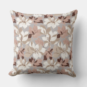 Coussin Pétales Abstraits Stylisés dans des Couleurs Tenda