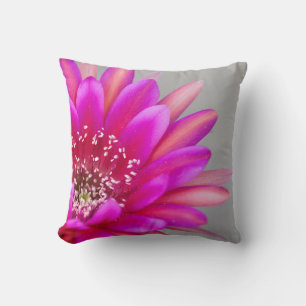 Coussin Pétales de fleurs de cactus roses vives