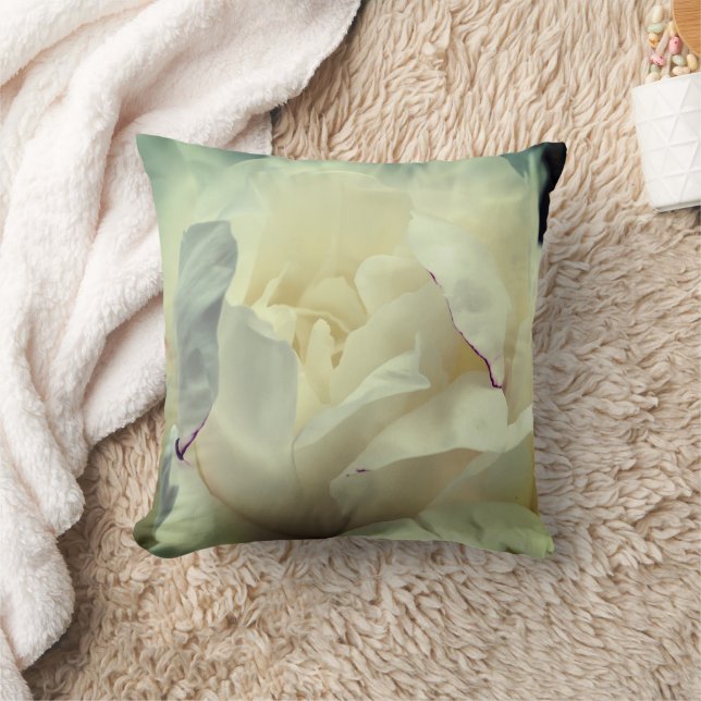 Coussin Pétales de pivoine blanche (Couverture)