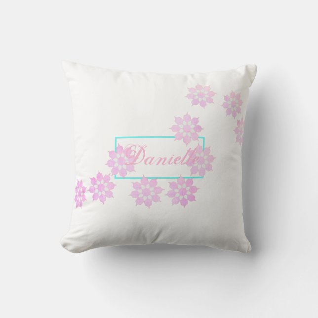 Coussin Pétales Fleurs Pastel Danielle Cushion Jeu d'oreil (Recto)