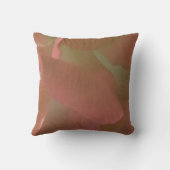 Coussin Pétales modernes roses et vertes (Verso)