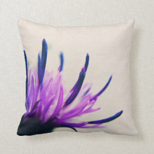 Coussin Pétales pourpres de fleur de chardon