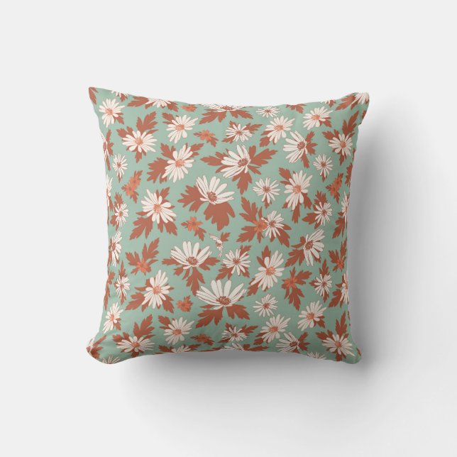 Coussin Pétales - Turquoise clair (Recto)