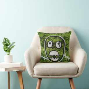 Coussin Pete la graine crâne drôle monstre artistique exce