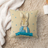 Coussin Peter Rabbit Carottes et Stars Garçon Custom (Couverture)