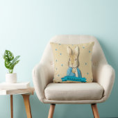 Coussin Peter Rabbit Carottes et Stars Garçon Custom (Chaise)