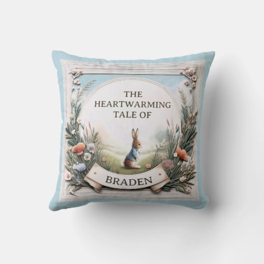 Coussin Peter Rabbit dans le jardin (Verso)