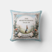 Coussin Peter Rabbit dans le jardin (Recto)