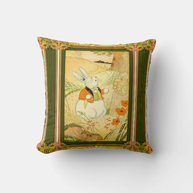 Coussin Peter Rabbit Jetez l'oreiller (Recto)