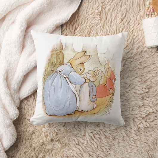 Coussin Peter Rabbit Jetez l'oreiller (Couverture)