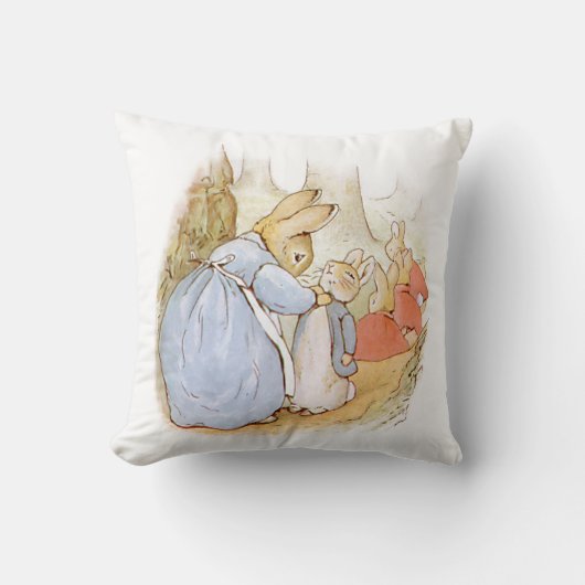 Coussin Peter Rabbit Jetez l'oreiller (Recto)