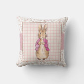 Coussin Peter the Rabbit Check & Floral pattern (Recto)