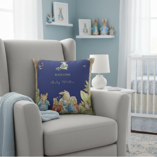 Coussin Peter the Rabbit Forest Friends