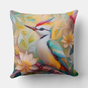 Coussin Petit arc-en-ciel Pic Imaginaire Oiseau