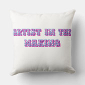 Coussin Petit artiste adorable en herbe (Verso)