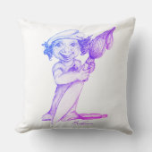 Coussin Petit artiste adorable en herbe (Recto)