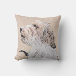 Coussin Petit Basset Griffon Vendéen Peinture - Chien Art