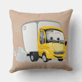 Coussin Petit Camion Cartoon Jaune pour enfants ! (Verso)