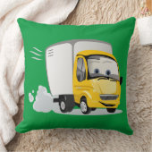 Coussin Petit Camion Cartoon Jaune pour enfants ! (Couverture)