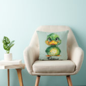 Coussin petit canard vert (Chaise)