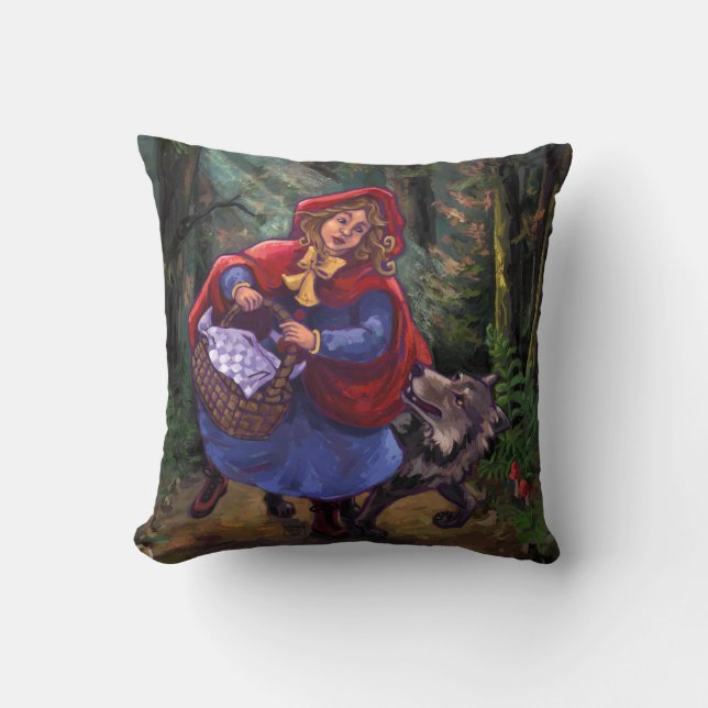 Coussin Petit Chaperon Rouge (Recto)