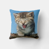 Coussin Petit chaton dans un arbre (Verso)