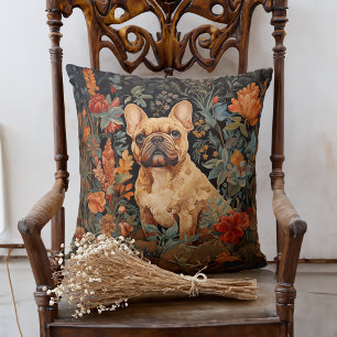 Coussin Petit Chien de taureau français à la façade dans u