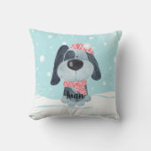 Coussin Petit chiot, bébé (Recto)