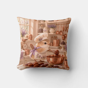 Coussin Petit Chocolatier Roitelet Cuisine Cottage Cuivre