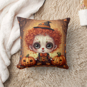 Coussin Petit clown d'Halloween 1