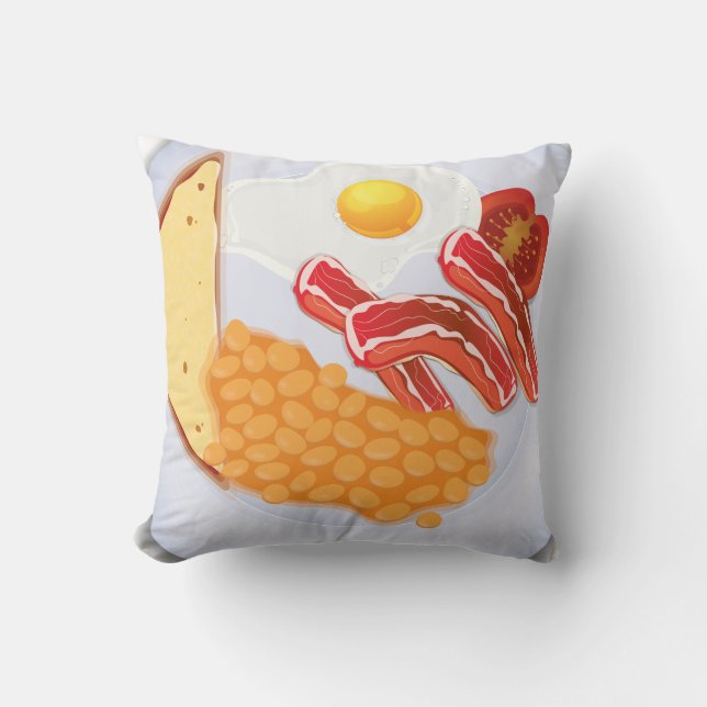 Coussin Petit déjeuner anglais (Recto)