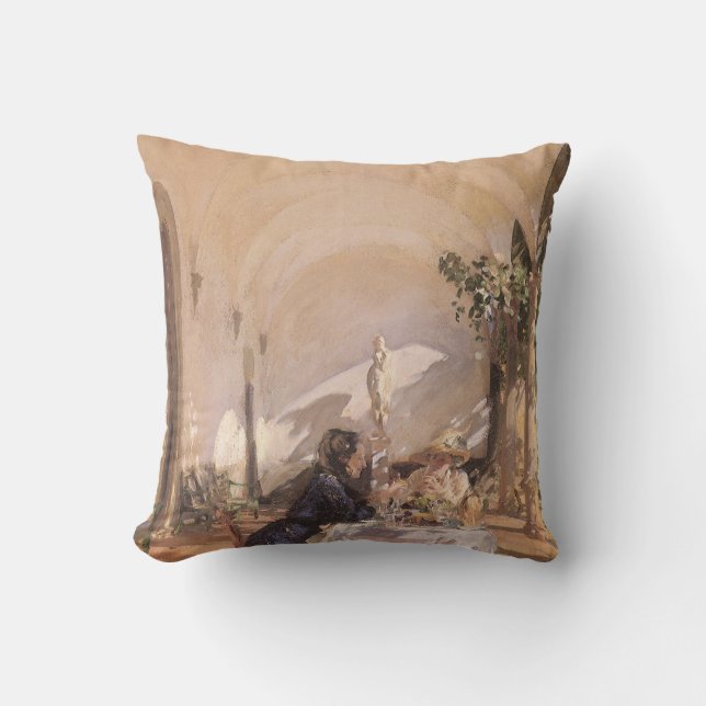 Coussin Petit déjeuner dans la loggia de John Singer Sarge (Recto)