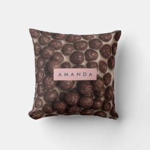 Coussin Petit déjeuner de céréales au chocolat personnalis
