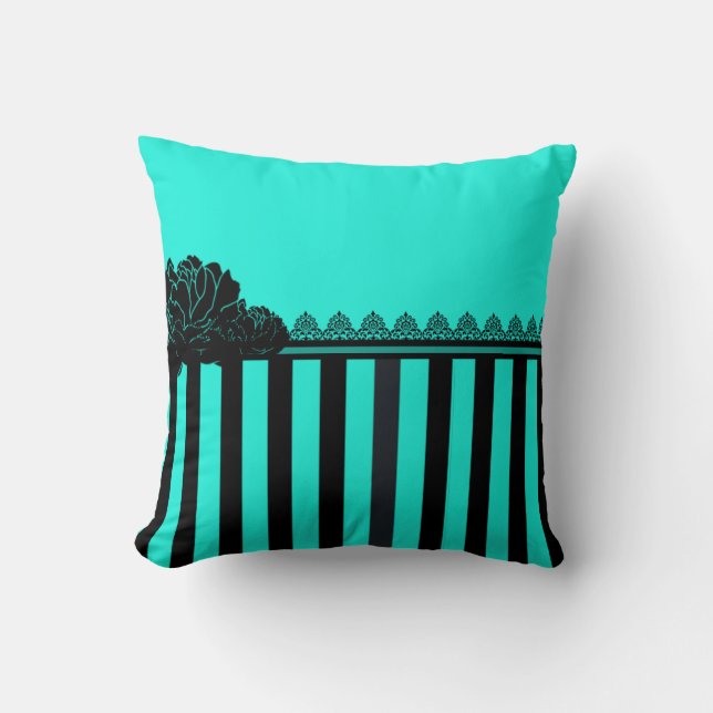 Coussin Petit-déjeuner turquoise au tiffany's (Recto)