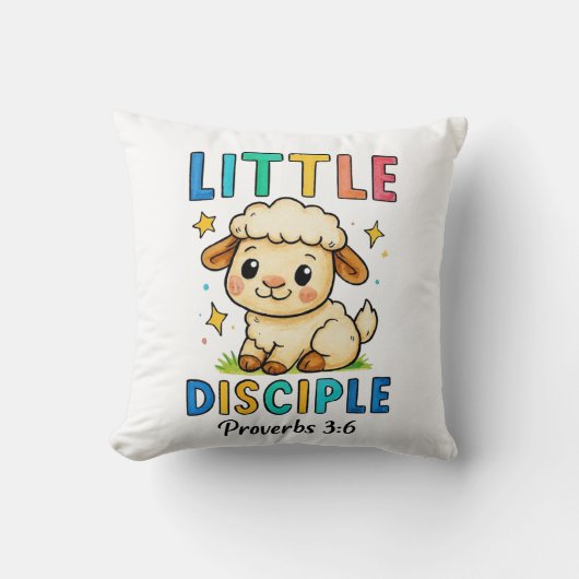 Coussin Petit disciple Proverbes 3:6 (Recto)