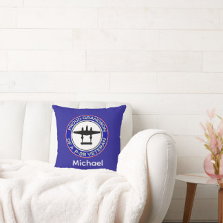 Coussin Petit-fils fier d'un vétéran du P-38