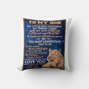 Coussin Petit Garçon Hier Ami Aujourd'Hui-Lion Maman À Fil