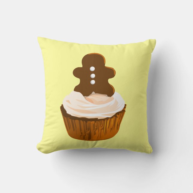 Coussin Petit gâteau de bonhomme en pain d'épice (Recto)