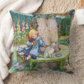 Coussin Petit Kitty et enfant d'oie de mère (Couverture)