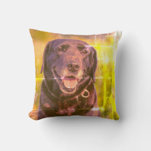 Coussin Petit Labrador Chien noir Chien Chien Chien Chien 