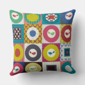 Coussin petit oiseau carré (Verso)