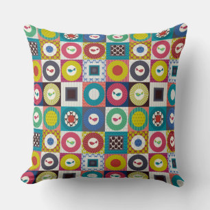 Coussin petit oiseau carré petit
